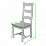 Deluxe Painted Ladder Back Dining Chair